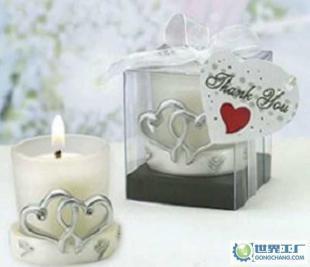 心心相连蜡烛 婚礼礼品中的浪漫工艺品